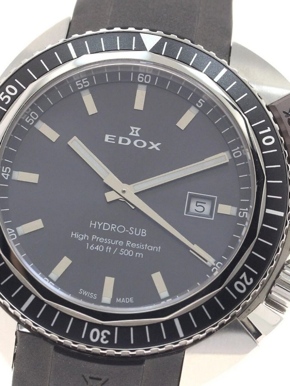 EDOX Hydro Sub 500m 53200 Date gray Dial Quartz Men's Watch